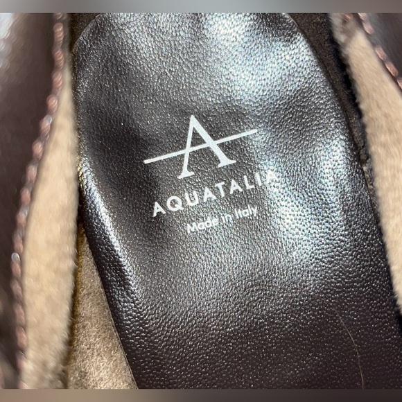 Aquatalia 'Farin' Weatherproof Bootie Brown Suede Size 8.5 MSRP $450 - Picture 7 of 10